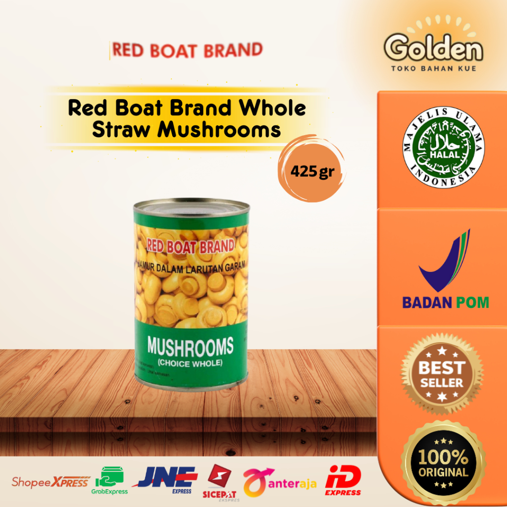 

Red Boat Brand Whole Straw Mushrooms 425gr