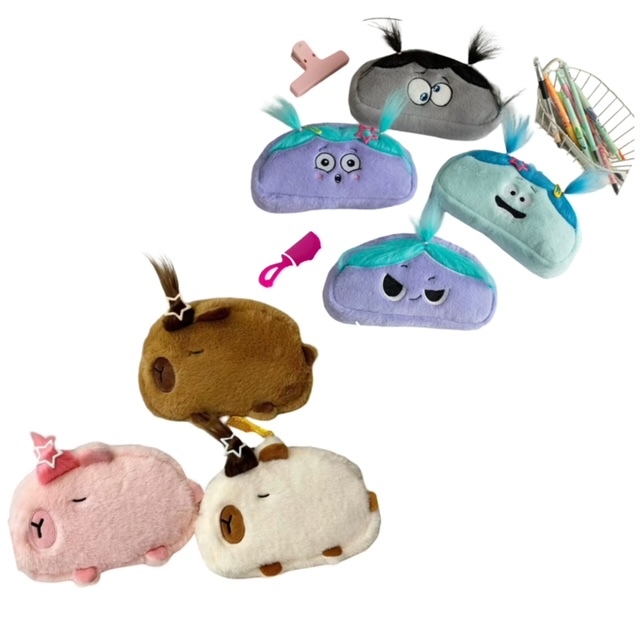 

[YY]Kotak pensil tempat pensil kotak alat pensil trocolls case bulu lembut