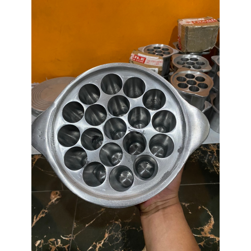 Wajan SOSTEL Cetakan sostel lubang 19 Aluminium cór sosis telur telor sostel