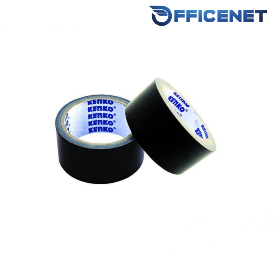 

CLOTH TAPE BLACK KENKO LAKBAN KAIN HITAM PEREKAT BALLROOM KARPET