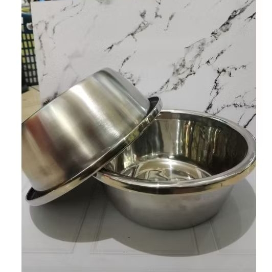 BASKOM STENLIS DKA 24CM/BASKOM ADONAN KUE/BASKOM STENLIS ANTI KARAT /BASKOM SERBAGUNA TEBAL