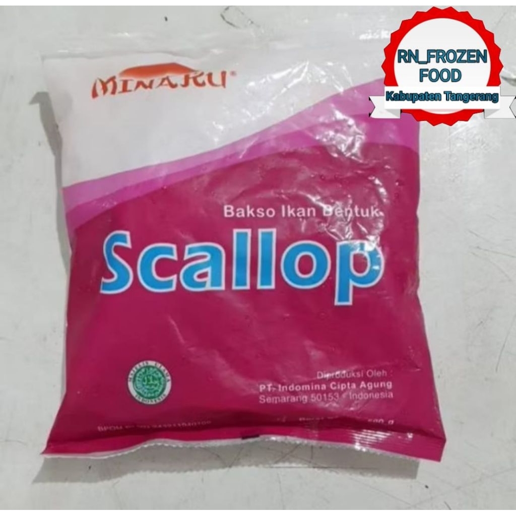 

MINAKU SCALLOP 500gr | Bakso Ikan bentuk Scallop