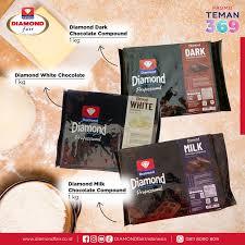 

[oddsolshop] pekanbaru/Diamond Compound Chocolate 1KG Milk White Choco Cokelat Susu Putih
