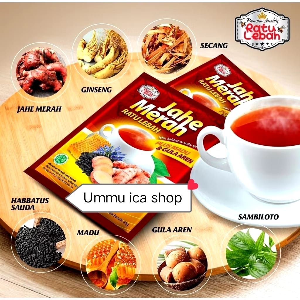 

Jahe merah Ratu lebah isi 10 saset