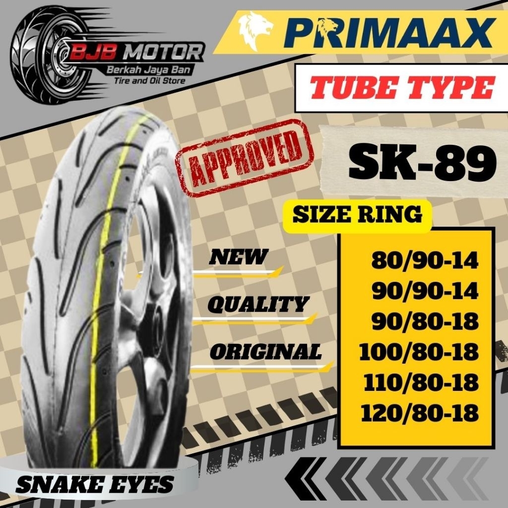 BAN SNAKE EYES RING 14 18 PRIMAAX SK-89 TUBE TYPE/THUNDER/MATIC/GL/MEGAPRO