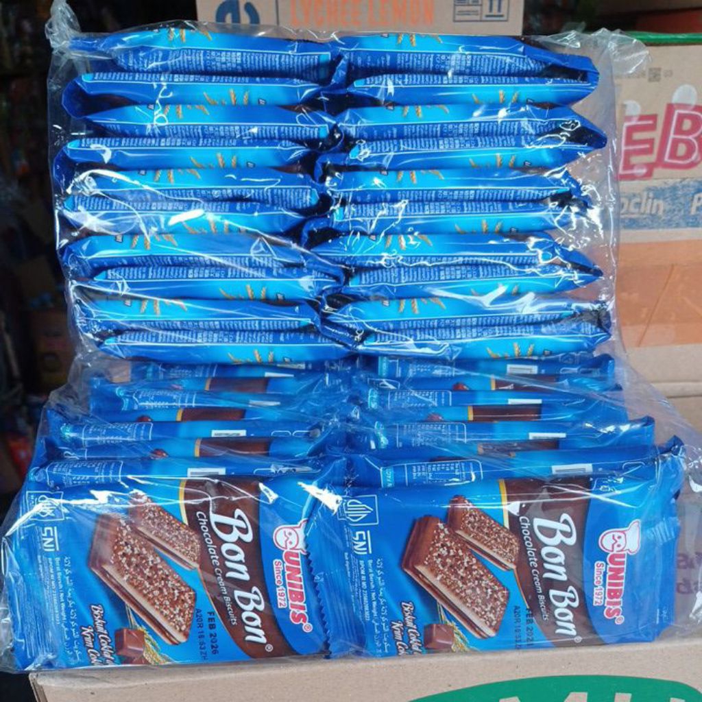 

Bon Bon Chocolate Cream Biscuit | Unibis 1 pak isi 20 pcs