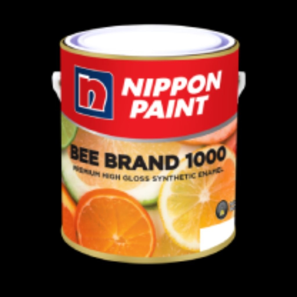 NIPPON PAINT BEE BRAND 1000 WARNA STANDAR / 115 SILVER / NP66 MATT / NP666 MATT BLACK CAT ENAMEL PRE