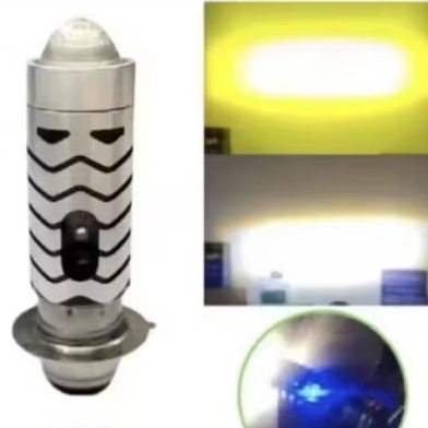 Lampu Depan Utama LED Laser Leser H6 D2S CSP Anggel Eys biru Cahaya Putih - Kuning Motor BEAT - VARI