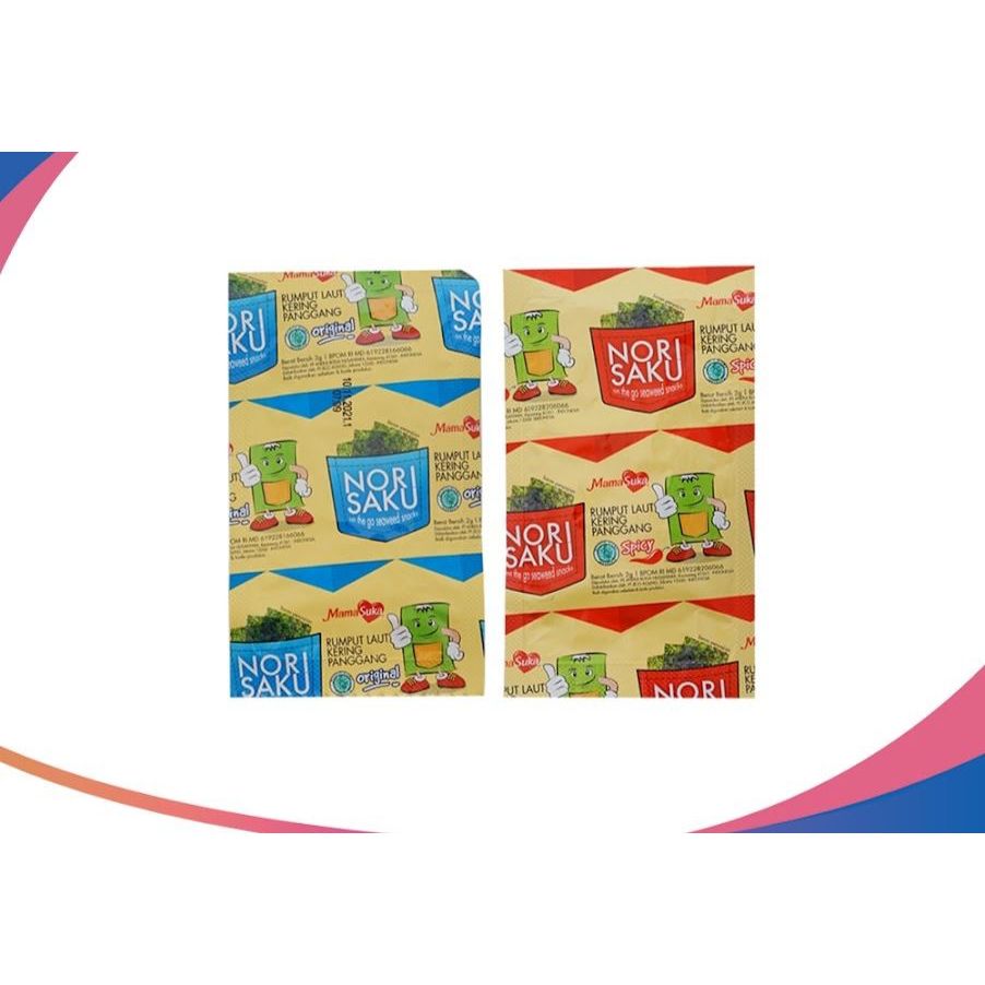

Rumput Laut Kering Nori Saku Mamasuka 2gr isi 20pcs