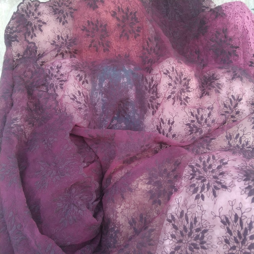 Kain organza bordir | Harga/0,5m | bahan organza bordir| bahan organza bordir | kain organza bordir.