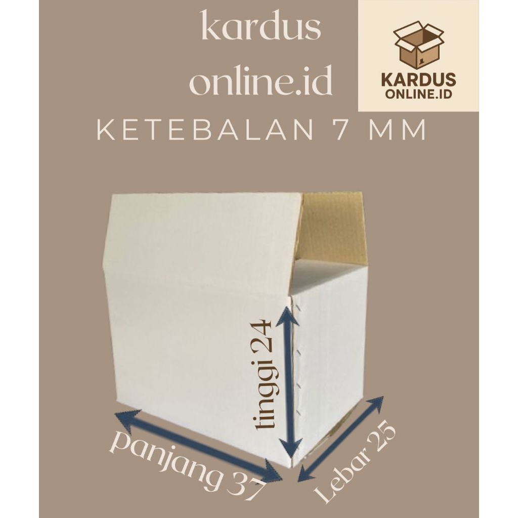 

Kardus packing Uk 37x25x24 5ply (7mm)