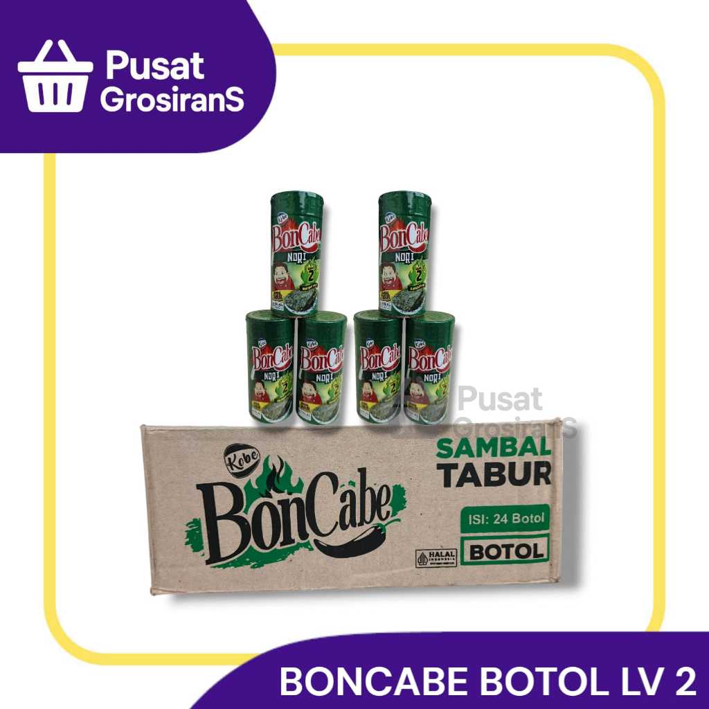 

Kobe Boncabe Botol Sambal Tabur Level Nori 35gr 1 DUS isi 24pcs