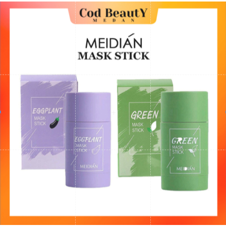 MEIDIAN GREEN MASK STICK AND MEIDIAN EGGPLANT MASK STICK