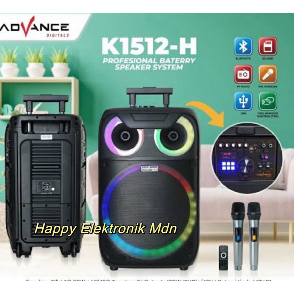 Advance Speaker Meeting Advance K1512H Advance Portable 15 inch ADVANCE K 1512H ADVANCE SPEAKER 15 I