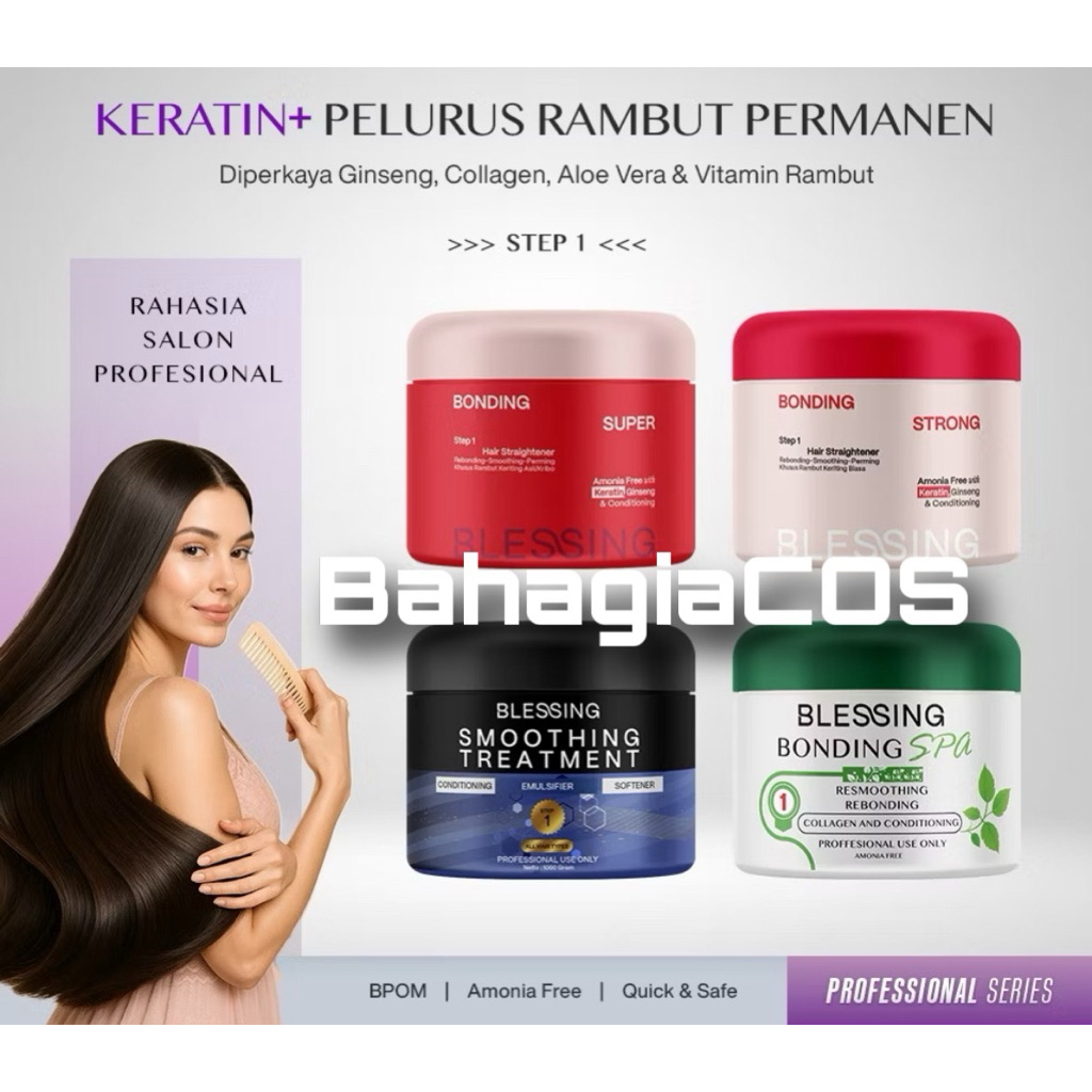 Blessing Smoothing Rebonding  STEP1 1kg / Blessing Rebonding Pelurus Rambut