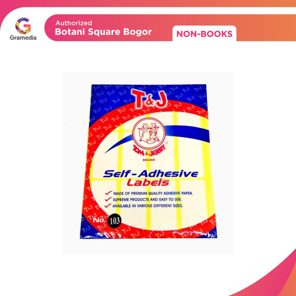 

Gramedia Bogor - Kertas Label Tom & Jerry Label 103