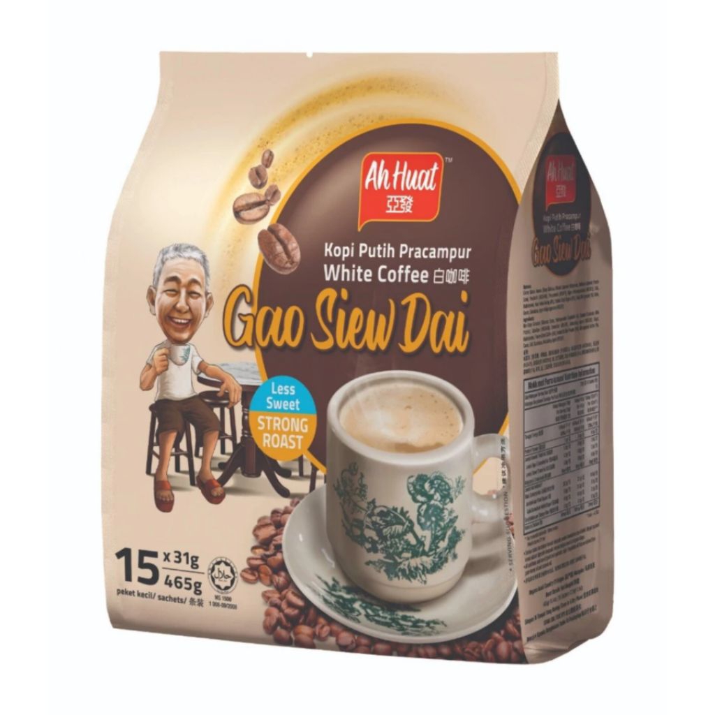

AH HUAT White Coffee Gao Siew Dai Malaysia (31g x 15 sachet)