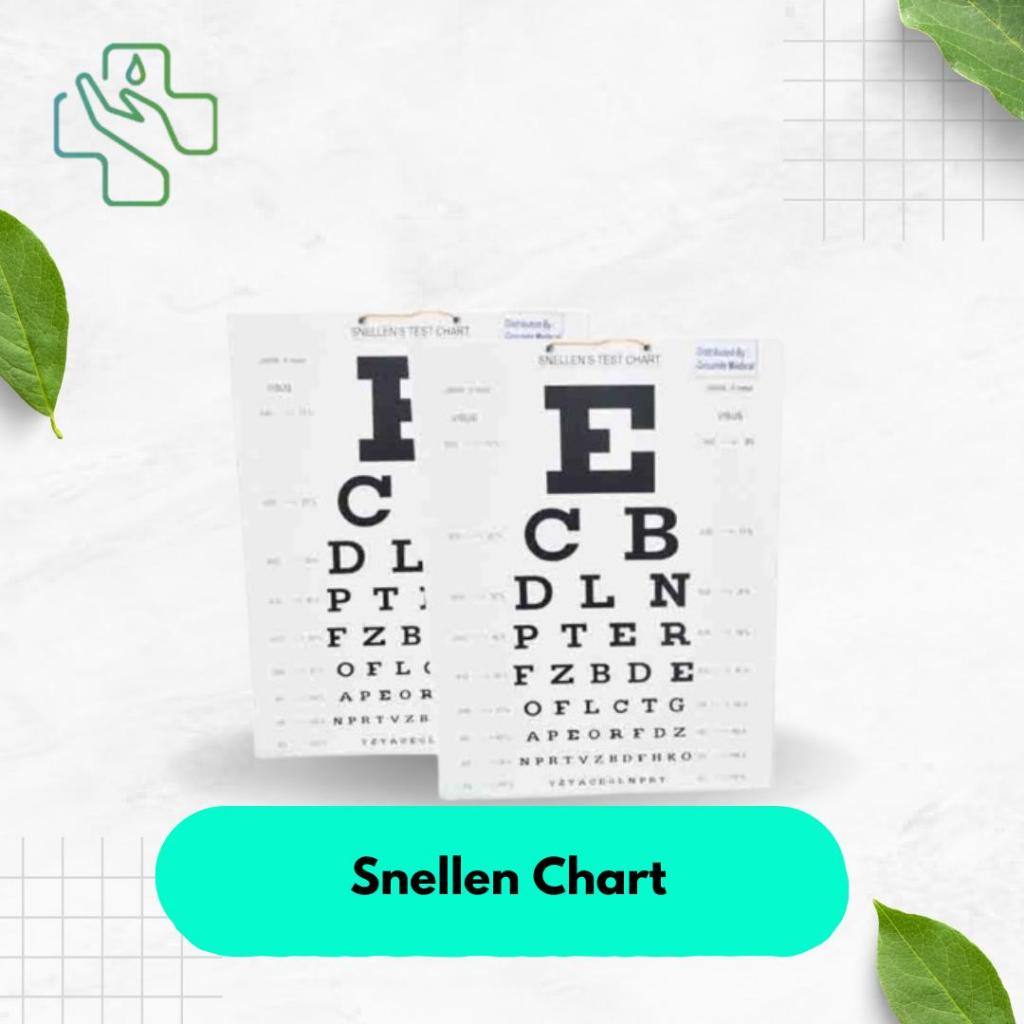 LOKAL Snellen Chart Alat Tes Mata Rabun Jauh / Ketajaman Mata