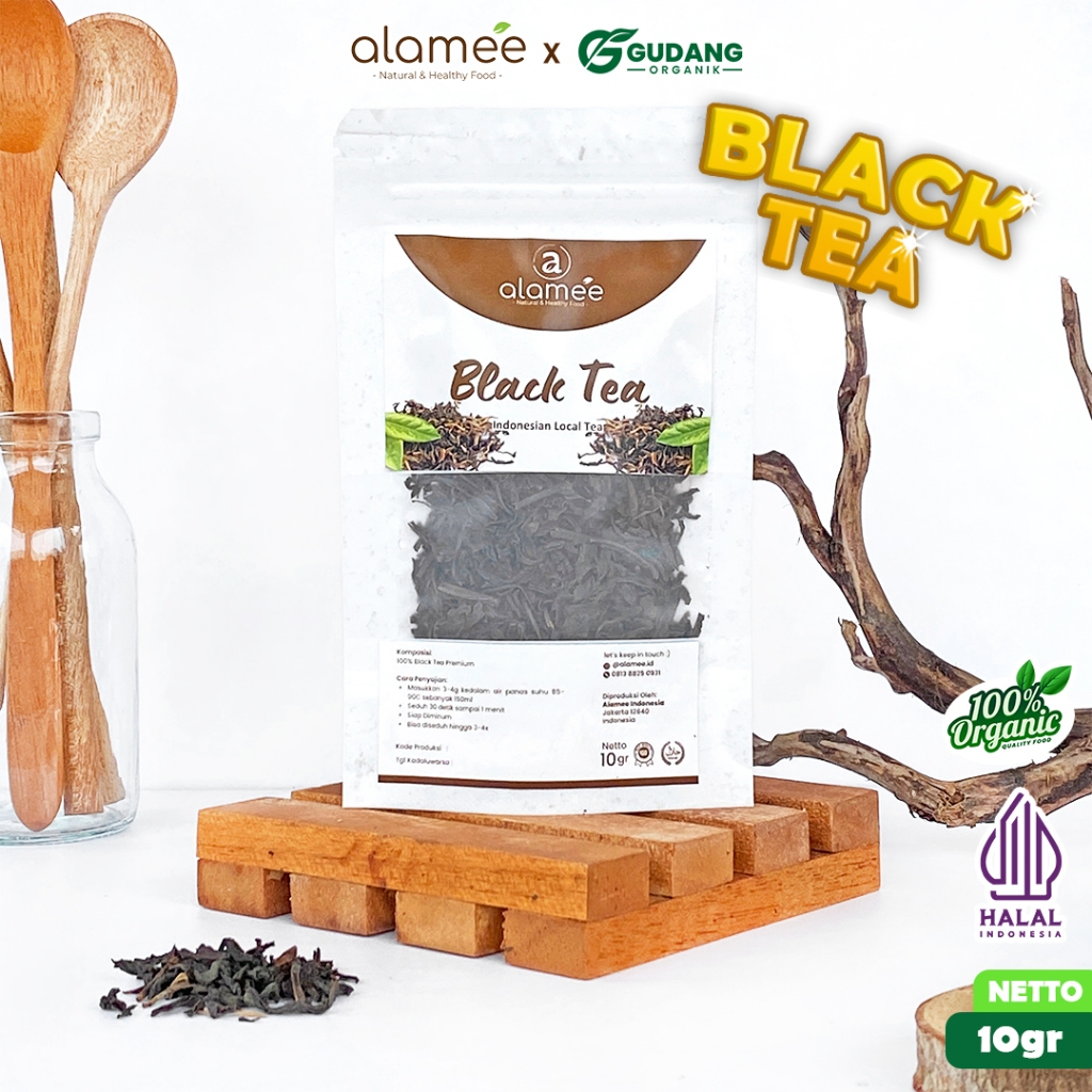 

alamee teh bunga black tea 10 gram aroma lembut warna pekat rasa mendalam tanpa bahan tambahan alami