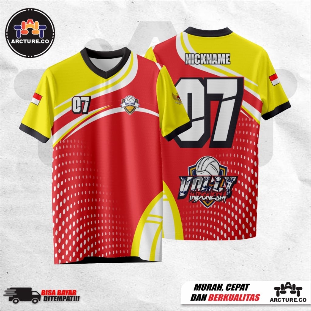 Jersey Volly/Jersey Volly Custom Desain Sport