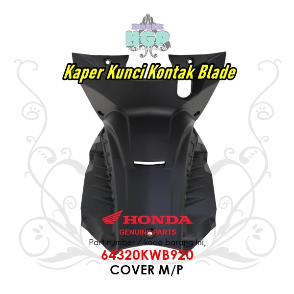 Cover M/P, Kaper Tengah Kunci Blade 110 Original AHM - 64320KWB920