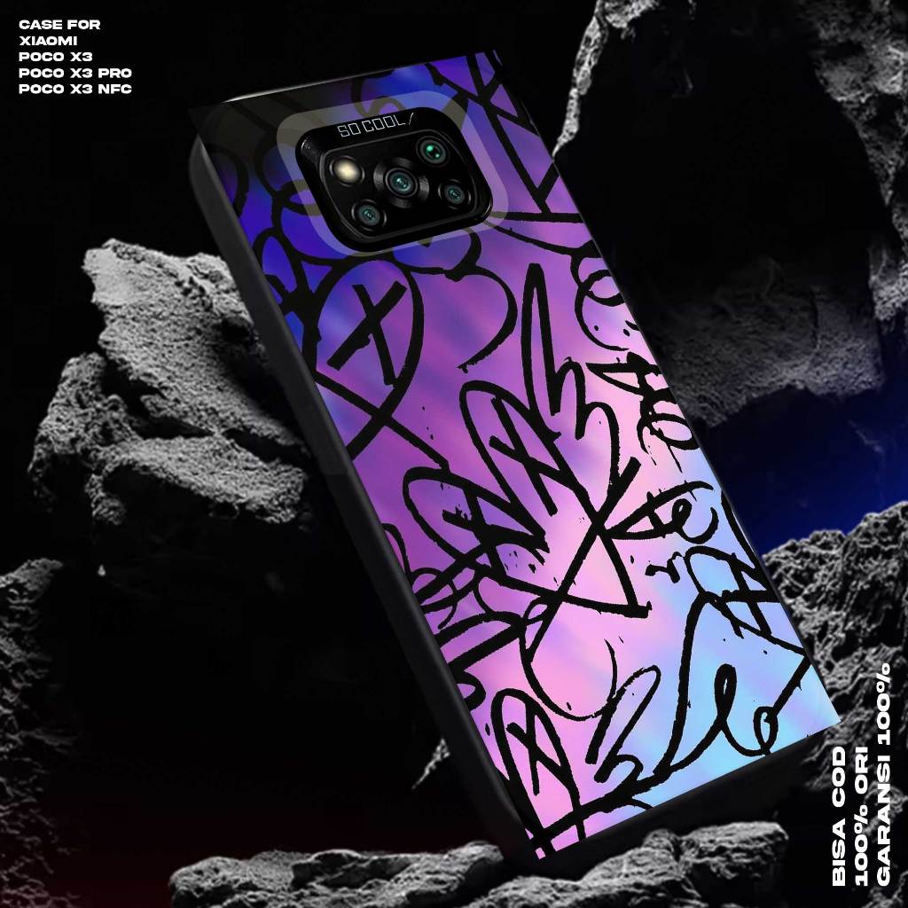 Case Xiaomi Poco X3 - X3 nfc - X3 Pro Casing Xiaomi Motif Aest2 Premium Matte Hard Casing - Case IMD