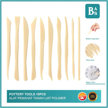 

Plastic Pottery Tools 10Pcs / Alat Pemodelan dan Ukir - SAS
