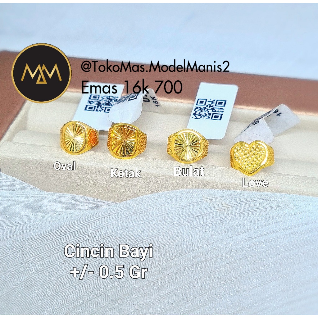 Cincin bayi cincin emas baby emas 700 70%