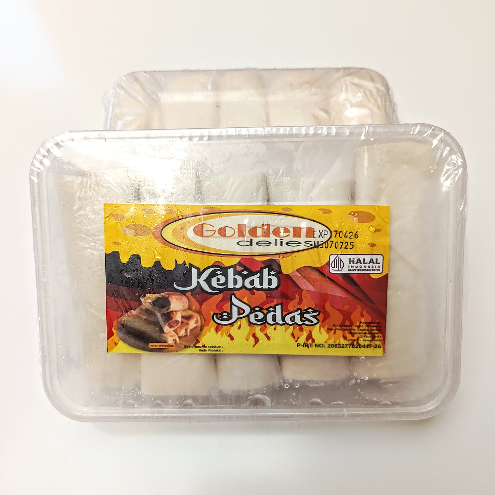 

GOLDEN DELIES Kebab Pedas Mini isi 10 pcs Enak Gurih Halal