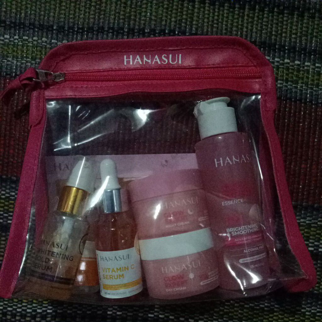 hanasui skincare 1 paket 3 pcs preloved