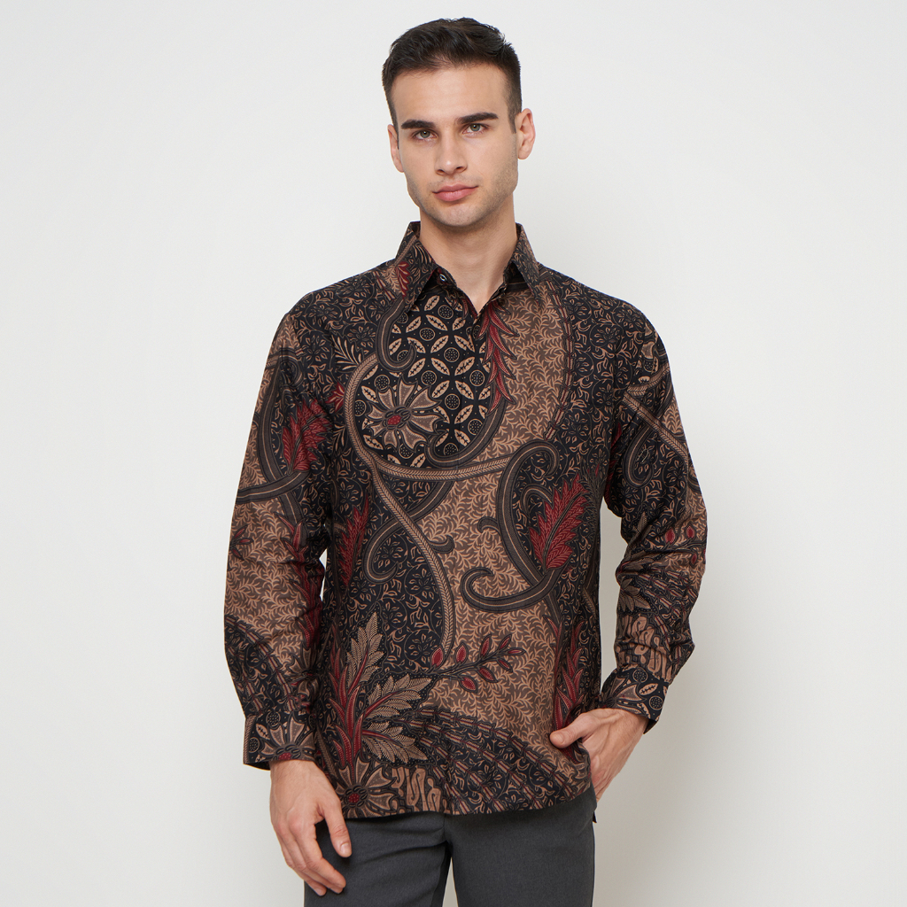 [Krisna Wahyu] Batik Pria Katun Lengan Panjang