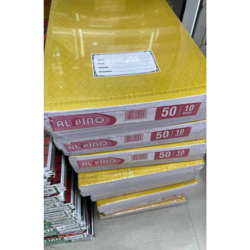 

BUKU TULIS ALBINO BOXY 50 CRAFT PER PACK/PAK