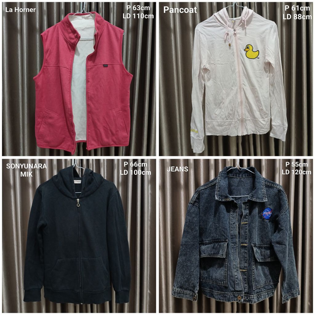 Preloved / second / bekas Jaket wanita / rompi / jaket jeans allsize S / M