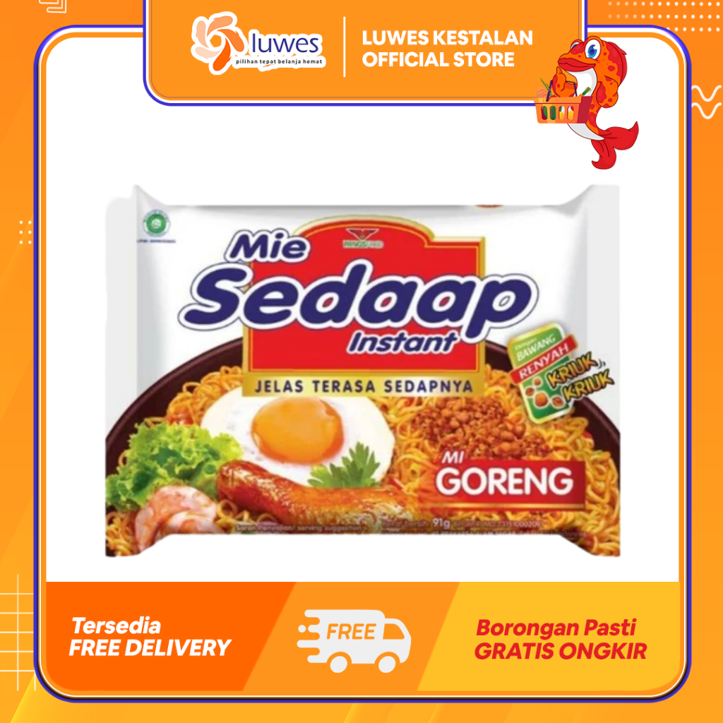 

(ISI 5pcs) Paket Mie Sedaap Mie Goreng 90gr Cocok Dinikmati Kapan Saja & Murah