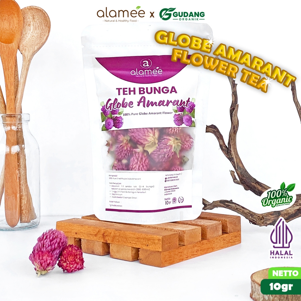 

alamee teh bunga puple globe amaranth herbal alami terjamin relaksasi tubuh pilihan yang tepat