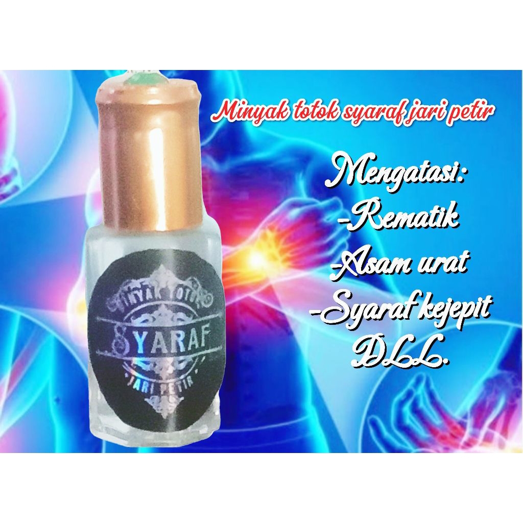 MINYAK TEPUK2 PANAS totok syaraf jari petir 6Ml..utk syaraf kejepit stroke dll