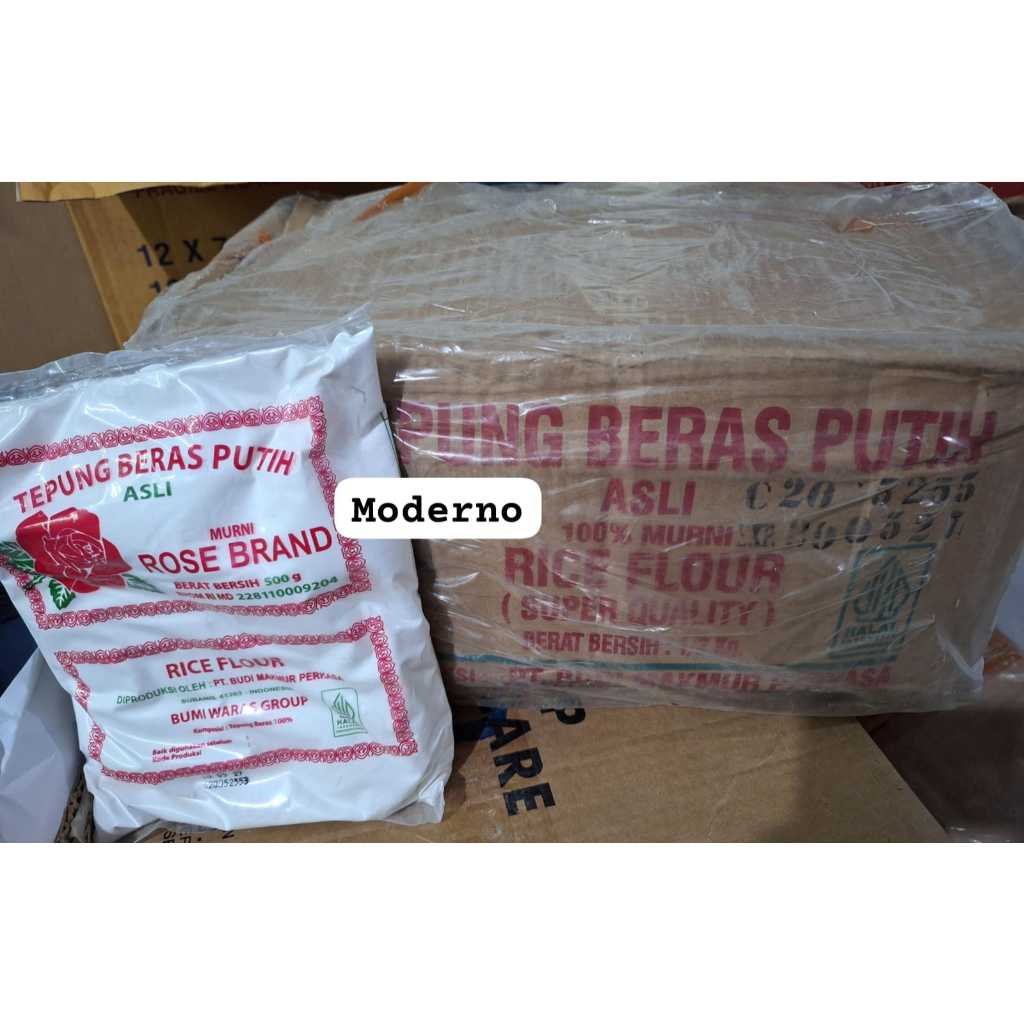 

Rose Brand tepung beras 500gr - perkarton