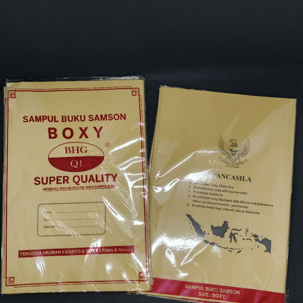 

(premium) sampul coklat boxy/buku campus isi/pak (20pcs)