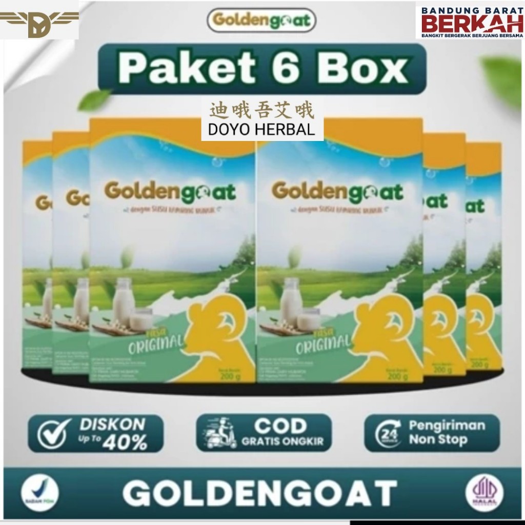 

Promo Paket Hemat 6 Box Susu Kambing Etawa Golden Goat 100% Murni – Doyo Herbal!
