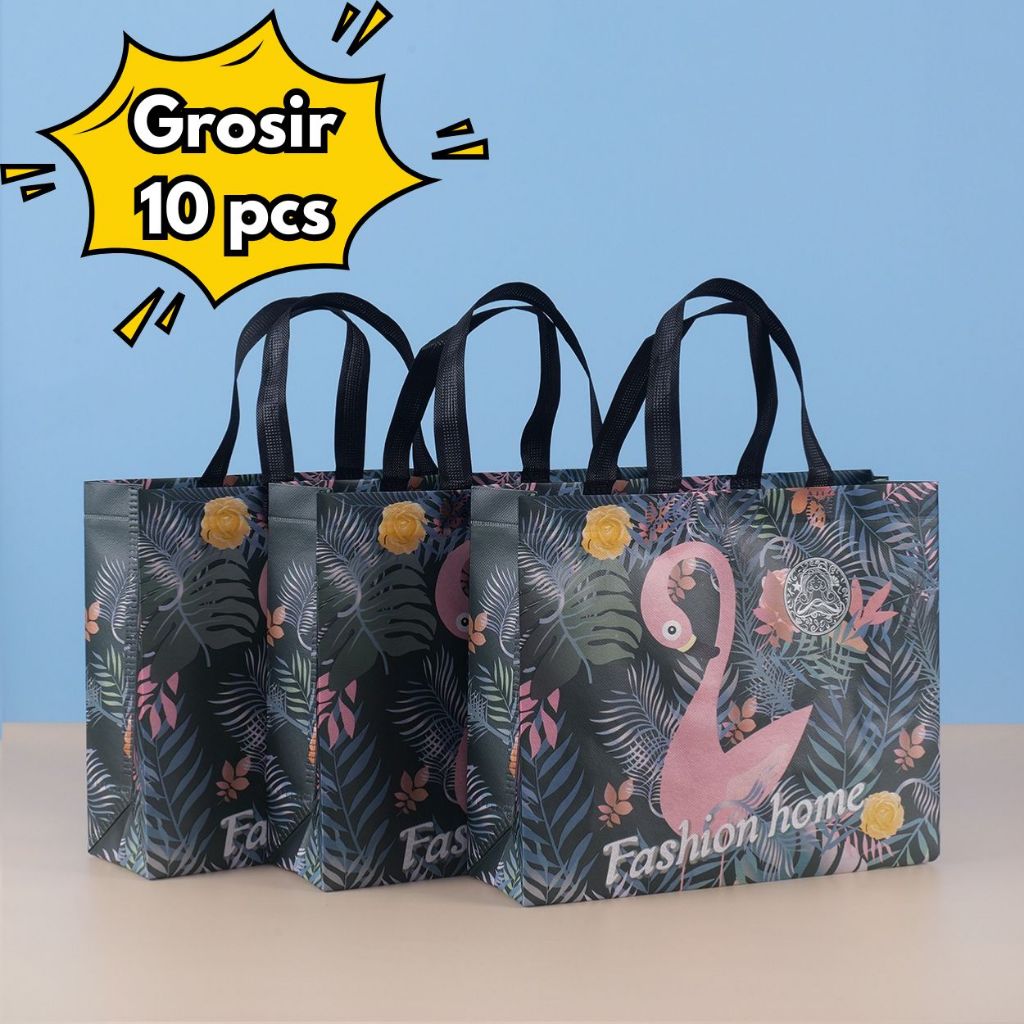 

10PCS Grosir stock tersedia Tas Spunbond Handle | Goodie Bag | Tote Bag | Souvenir | Hampers |untuk Toko Baju| Selamatan Haji Khitan Ultah Wedding 28x20x10 32x27x10 43x32x10 47x36x10