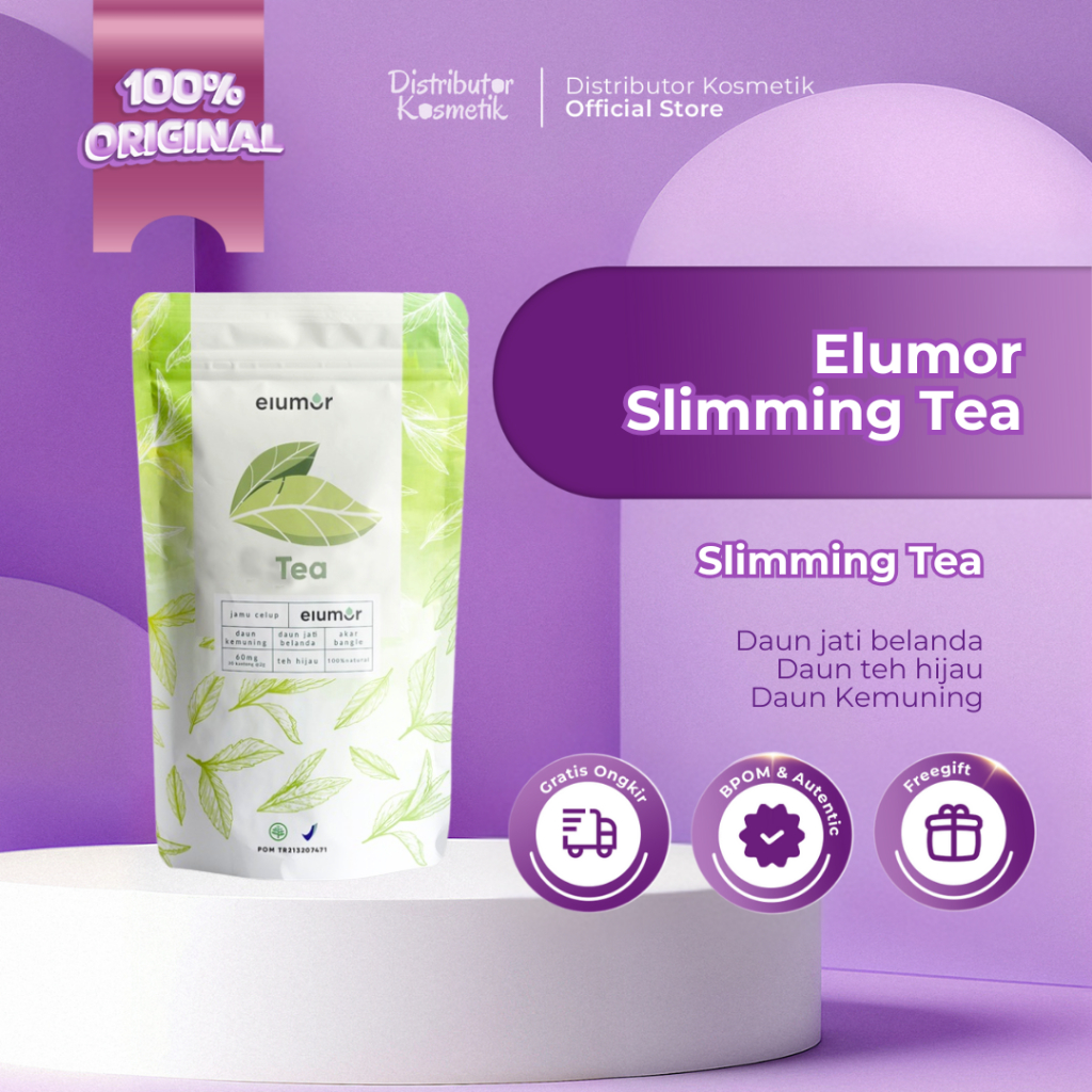 [ AGEN RESMI ] Elumor Slimming Tea - Teh Pelangsing Herbal Alami - ORIGINAL BPOM