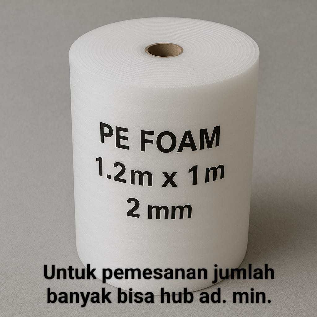 

PE Foam Sheet 1.2M x 1M x tebal 2MM Meteran Busa Pembungkus 2mm Foam PE meteran