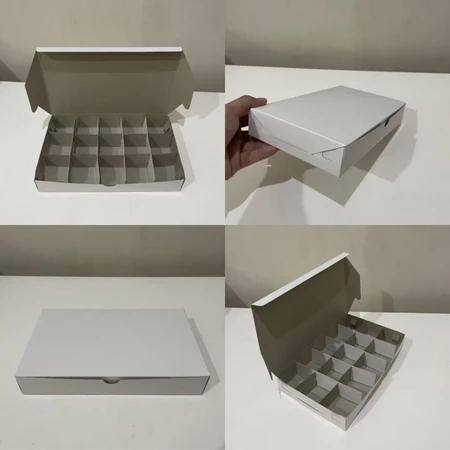 

( 10 pcs ) Dus Kotak Mochi isi 15 Box Putih Polos Packaging Coklat