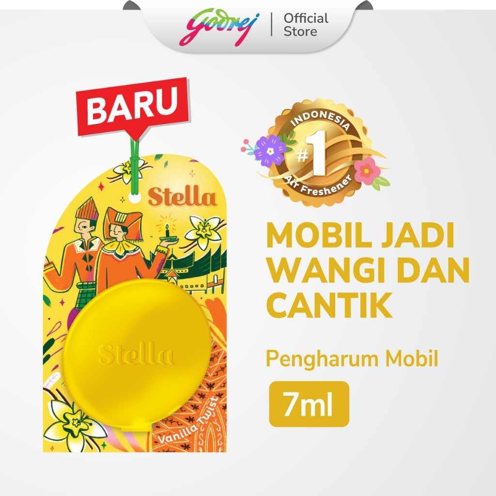 Stella Daily Freshness Car Golden Vanilla 7ml - Pengharum Mobil