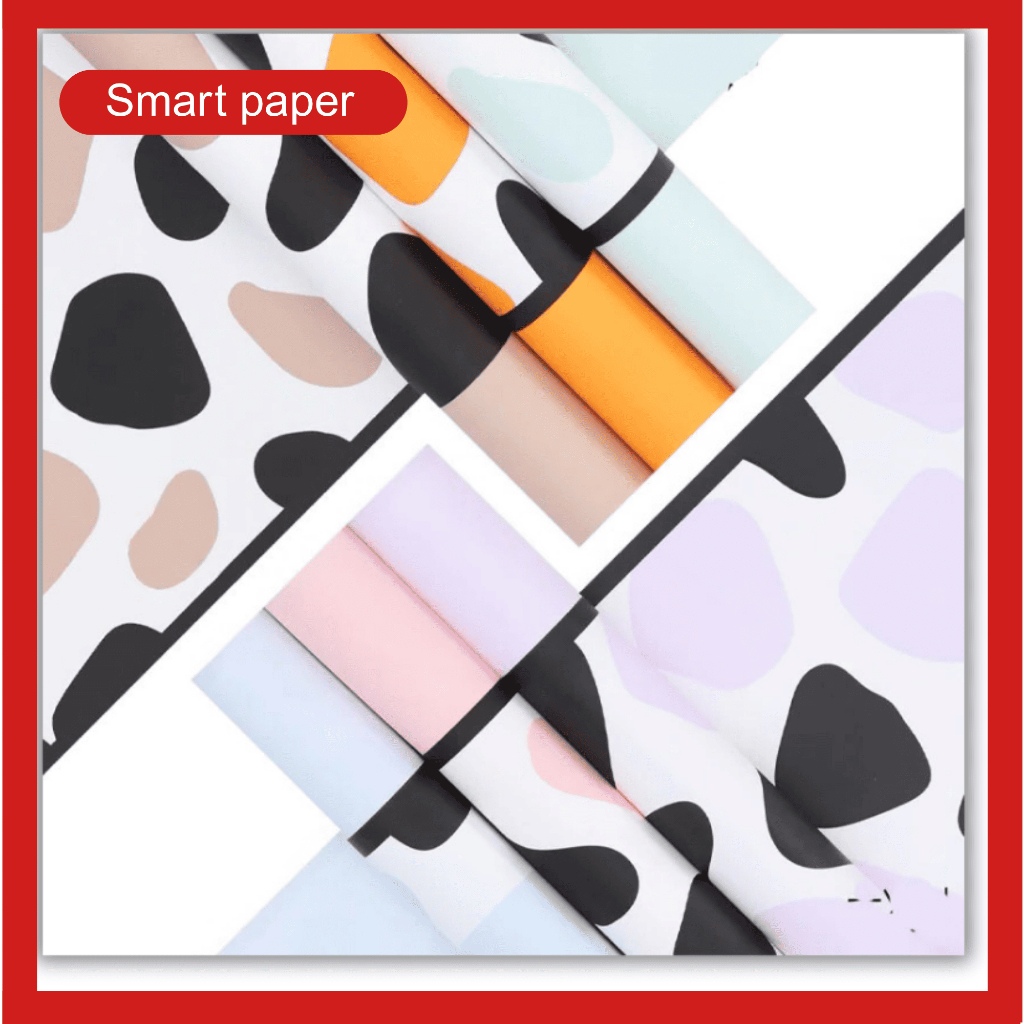

Isi 20 LEMBAR Flower Wrapping Paper Pastel Girrafe Pattern Kertas Buket Wisuda Anniversary Romantis Bunga Pastel KB083