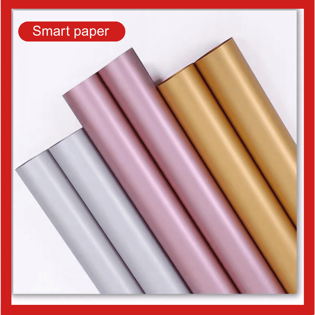 

Isi 20 LEMBAR Kertas Buket Wisuda Anniversary Romantis Bunga Warna Metalik Metal Flower Wrapping Paper Metal Colored Film KB081
