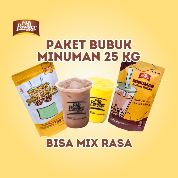 

[ LEBIH MURAH ] FM POWDER PAKET 25 KG BUBUK MINUMAN PREMIUM / SERBUK MINUMAN USAHA KEKINIAN / BUBUK KEMASAN USAHA MINUMAN