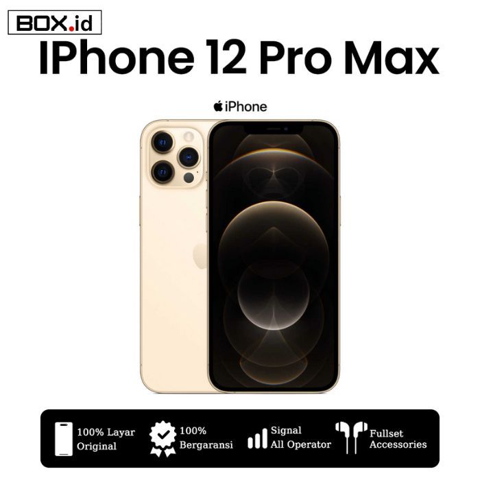 IPHONE 12 PRO MAX 128GB 256GB 512GB 100% ORIGINAL Second/Bekas/Ex Inter LCD ORI/LIKE NEW/HOT PROMO/F