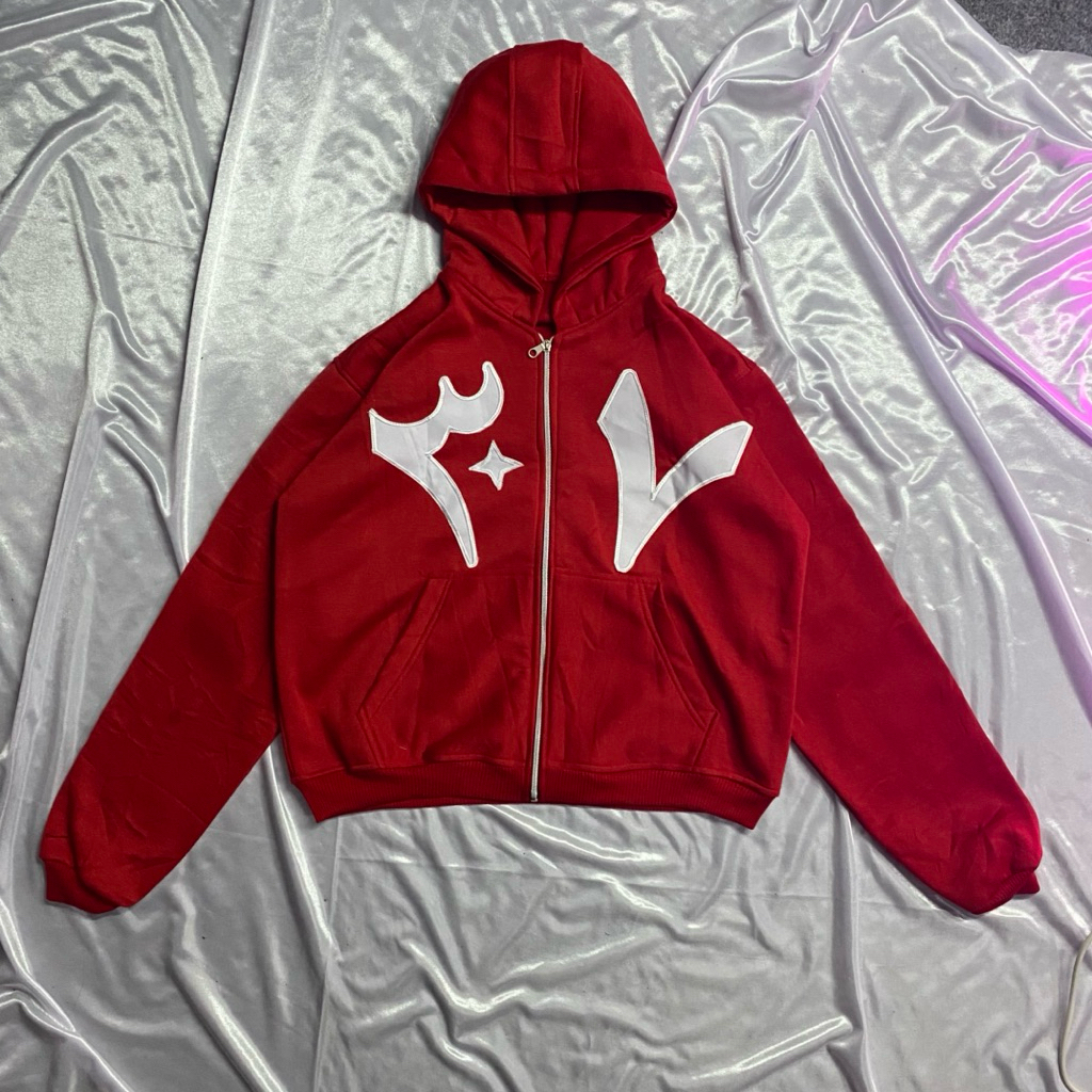 hoodie boxy zipper arabic cashtalk 300GSM