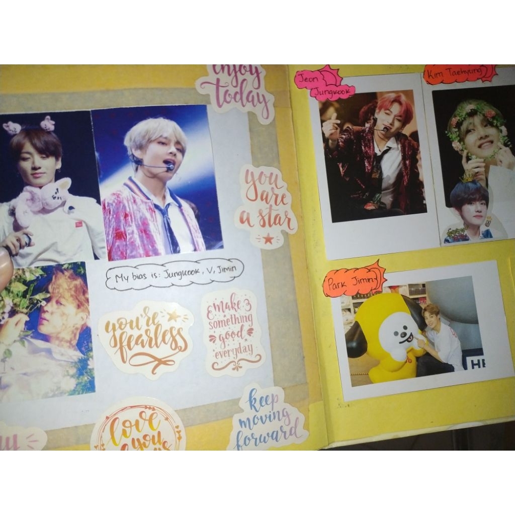 

BUKU FOTO POLAROID BTS V,JIMIN,JK.